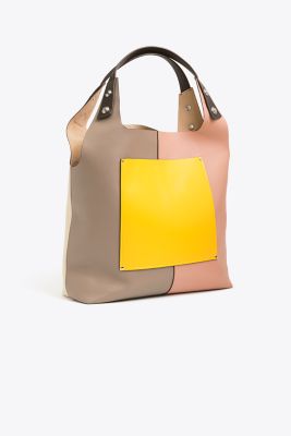 RORY COLOR-BLOCK TOTE