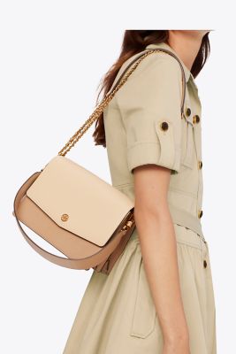 Tory Burch Дамска чанта Robinson Spazzolato Convertible Shoulder