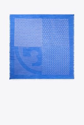 MULTI-LOGO OVERSIZED SQUARE SCARF