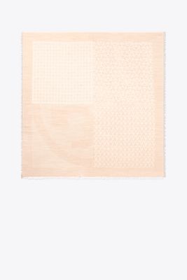 MULTI-LOGO OVERSIZED SQUARE SCARF