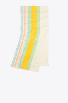 STRIPED TRAVELER OBLONG SCARF
