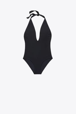 SOLID TIE ONE-PIECE