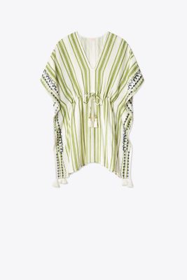Ravena Awning-Stripe Beach Caftan