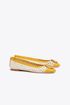 CHELSEA WOVEN CAP-TOE BALLET FLAT