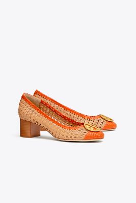 CHELSEA WOVEN CAP-TOE PUMP