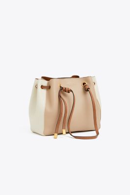 CAROLINE COLOR-BLOCK SMALL TOTE