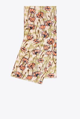 POPPIES BLOOM OBLONG SCARF