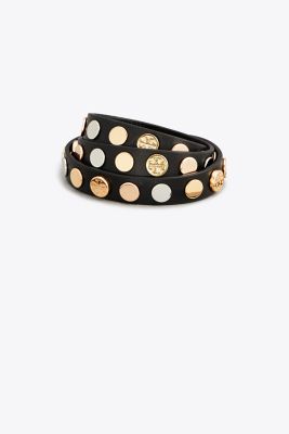 TRIPLE-WRAP LOGO STUD BRACELET