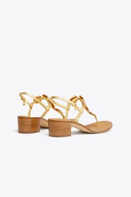 tory burch patos flat jeweled disk sandals