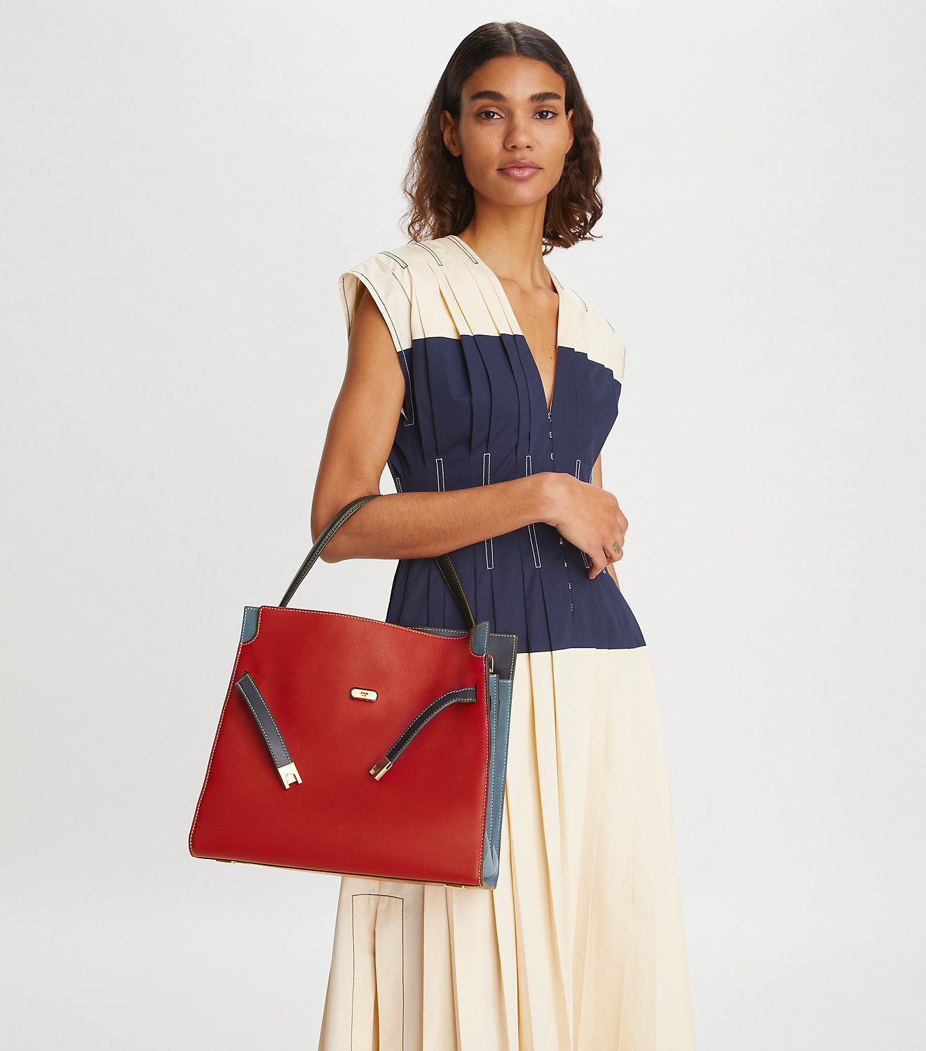 TORY BURCH TORY BURCH Lee Radziwill Double Bag RED APPLE