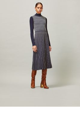 tory burch striped sweater dress