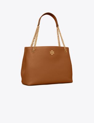 Tory Burch Kira Tote Bag In Light Umber