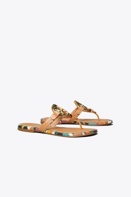 enamel miller flat sandals
