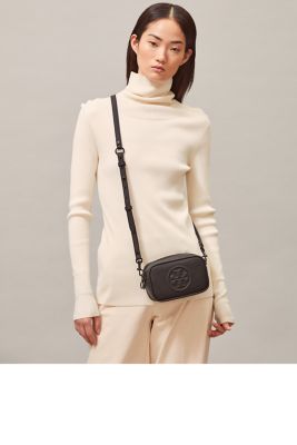 Tory Burch Perry Bomb茅 Crossbody Bag - Black