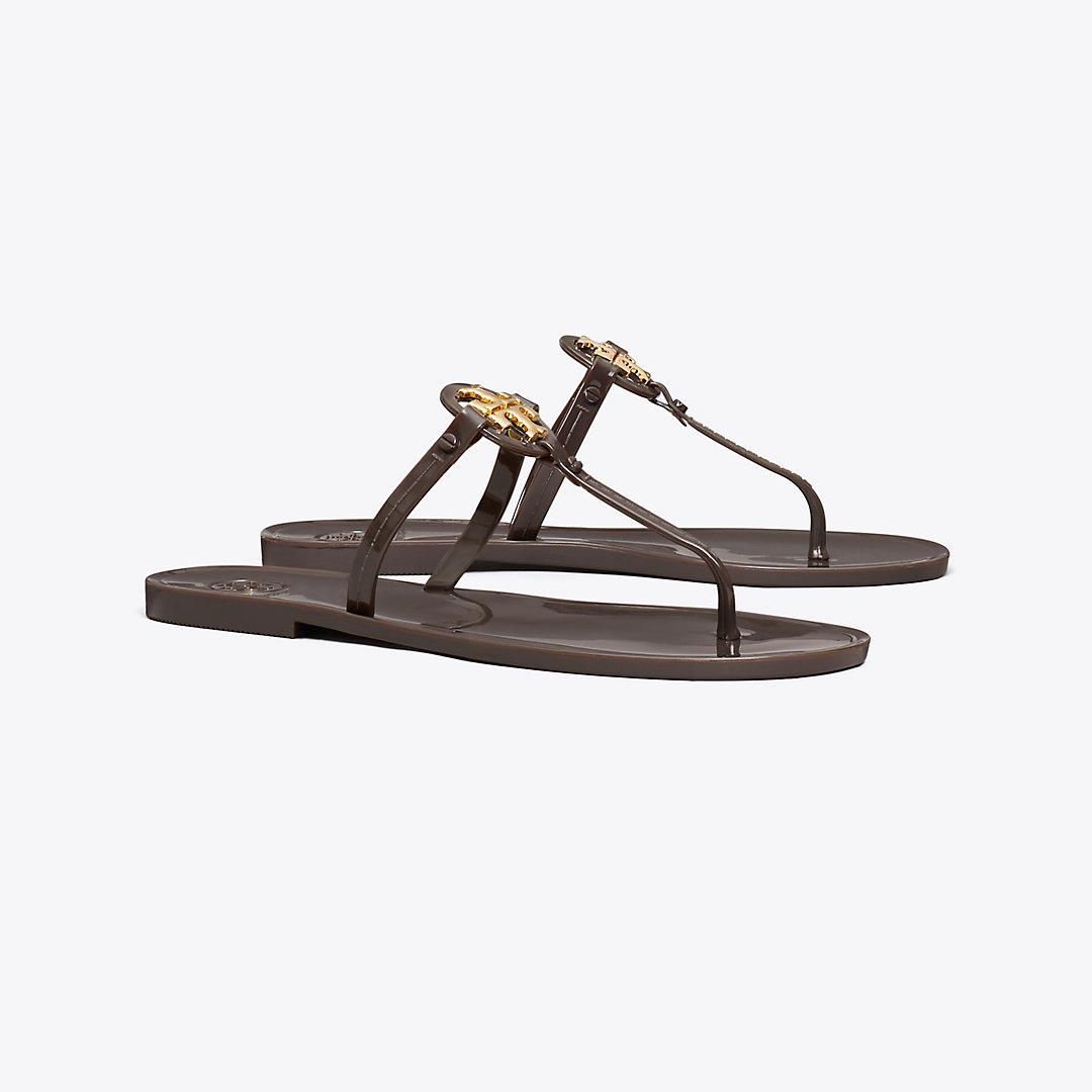 Tory Burch Mini Miller Jelly Sandal In Coco/gold