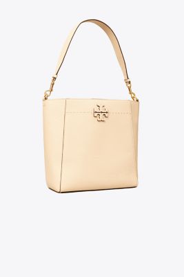 Tory Burch Mcgraw Bucket Bag In Brie