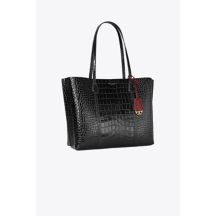 Perry Embossed Triple-Compartment Tote Bag