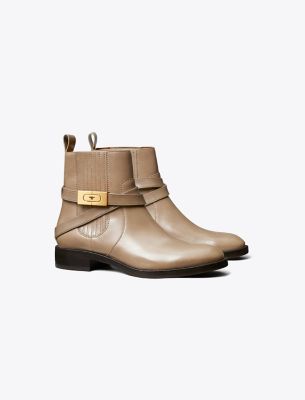Tory Burch T-hardware Chelsea Boot In Almond Flour | ModeSens