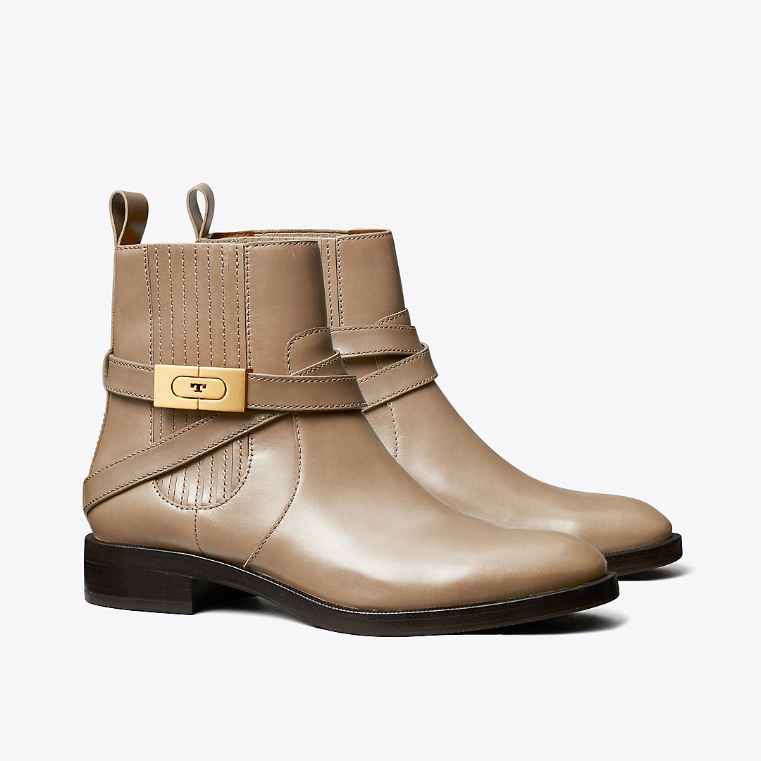 Tory Burch T-hardware Chelsea Boot In Almond Flour | ModeSens