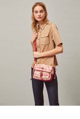 perry nylon printed crossbody