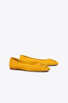 Tory Burch Georgia Ballet Flat, Extended Width In Mustard