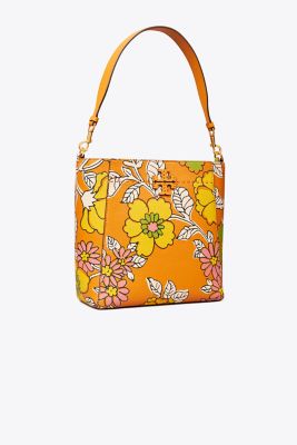 Tory Burch Women's Mcgraw Floral Leather Camera Bag In Rust Wallpaper  Floral