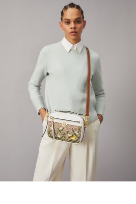 Tory Burch T Monogram Jacquard Camera Crossbody