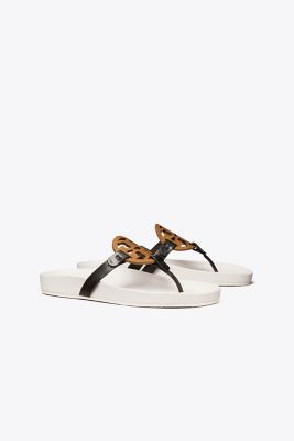 Tory Burch Miller Cloud Sandal In Perfect Black/almond Flour/new Ivory
