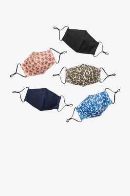 Tory Burch Printed Face Mask, Set Of 5 In Seasonal Print