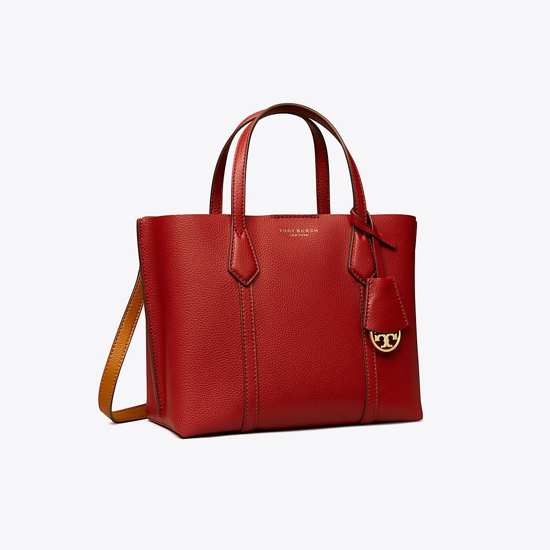 Tory Burch Small Perry Triple-compartment Tote Bag In Bricklane