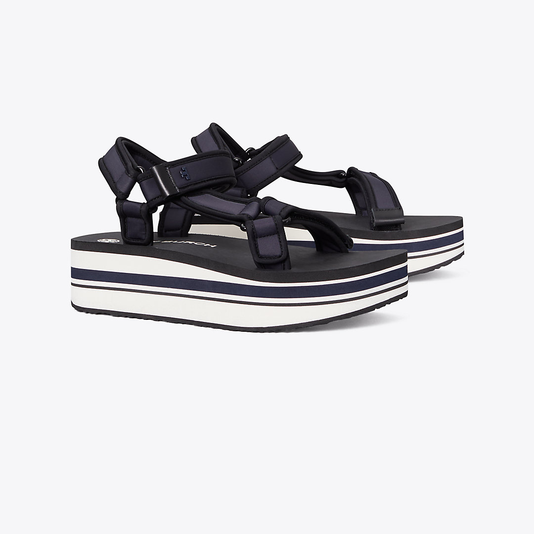 Tory Burch Sport Strappy Sandal In Perfect Navy/perfect Black