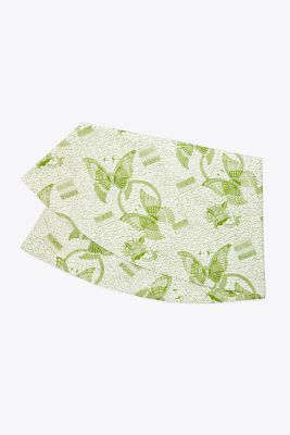 Tory Burch Butterfly Batik Round Tablecloth, 132" In Green