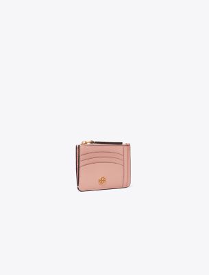 Tory Burch Robinson Multi Card Case In Pink Moon