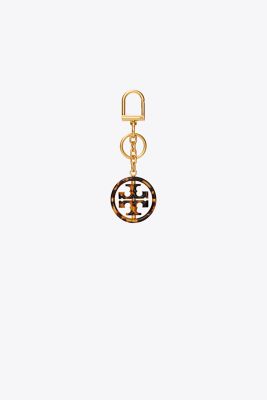 TORY BURCH TORTOISE LOGO KEY RING 