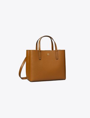 Tory Burch Small Leather Tote In Cortado/cortado