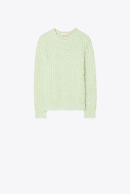 Tory Burch Wool-blend Sweater In Green