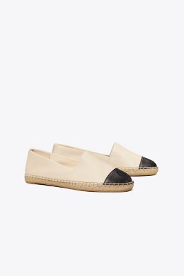 Tory Burch Colorblock Espadrille In Dulce De Leche/perfect Black | ModeSens