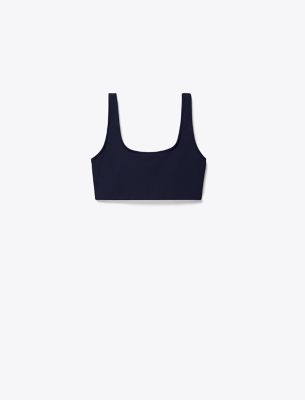 Compression Mélange Cross-Back Bra: Women's Clothing