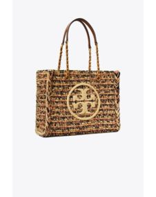 Ella Raffia Small Chain Tote 