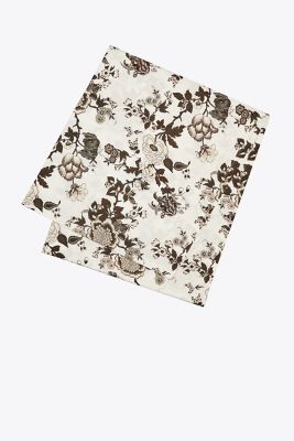 Tory Burch Happy Times Bouquet Square Tablecloth, 90" In Brown