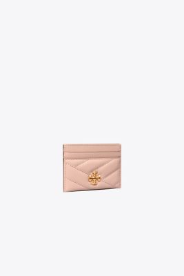 Tory Burch Kira Chevron Card Case In Devon Sand