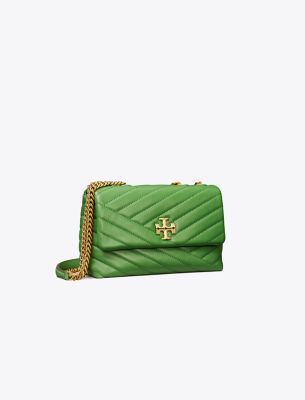 Tory Burch Small Kira Chevron Convertible Shoulder Bag In Monstera