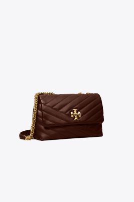 Tory Burch Small Kira Chevron Convertible Shoulder Bag In Brown