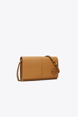 Tory Burch Mcgraw Wallet Crossbody In Tiramisu