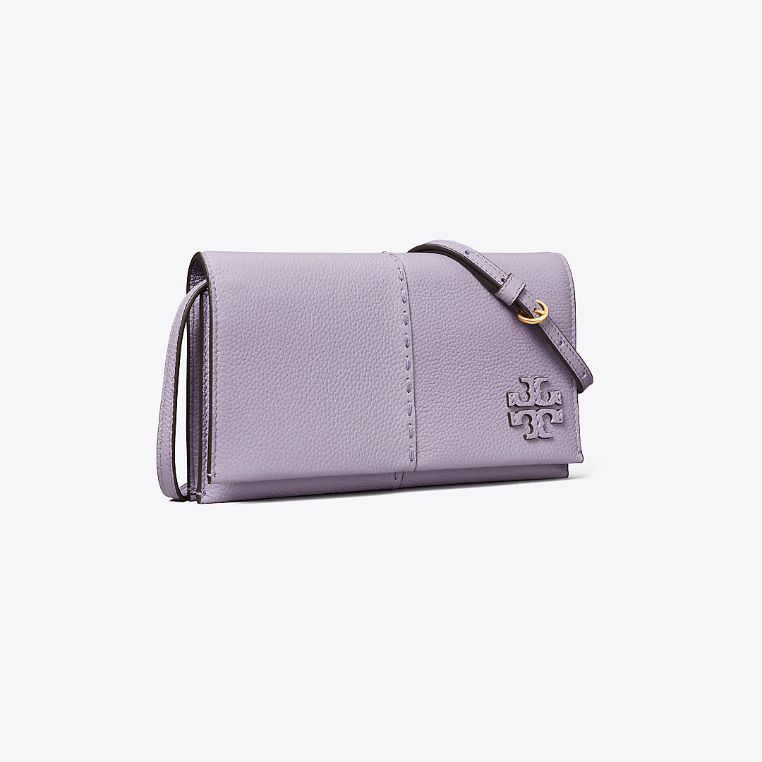 Tory Burch Mcgraw Wallet Crossbody In Thistle