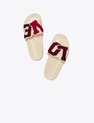 Tory Burch Love Slide In New Ivory/adnorra/lychee