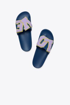 Tory Sport Tory Burch Love Slides In White/vineyard