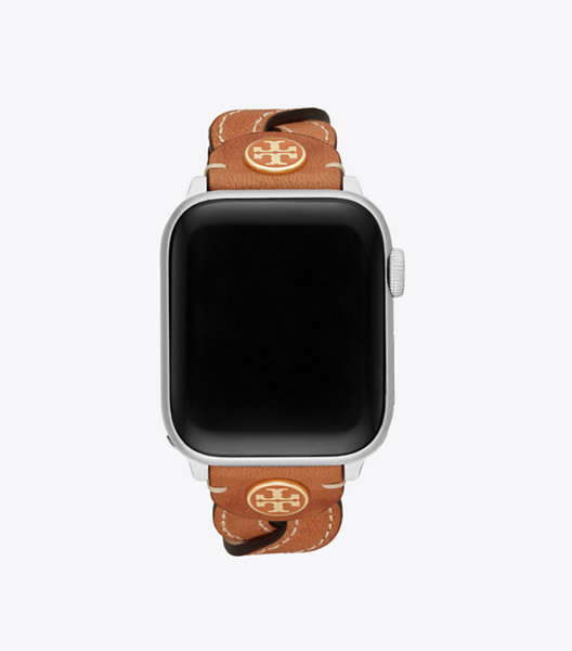 Tory Burch Braided Band For Apple Watch®, Camello Leather, 38 Mm 