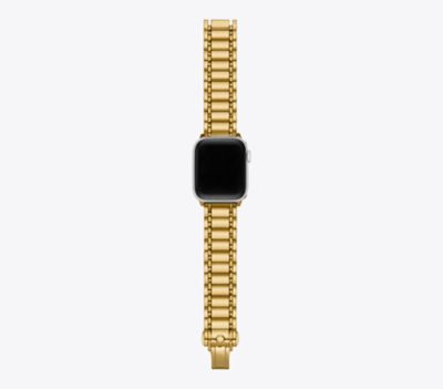 Tory Burch Women's Miller Goltone Band For Apple Watch In Neutral