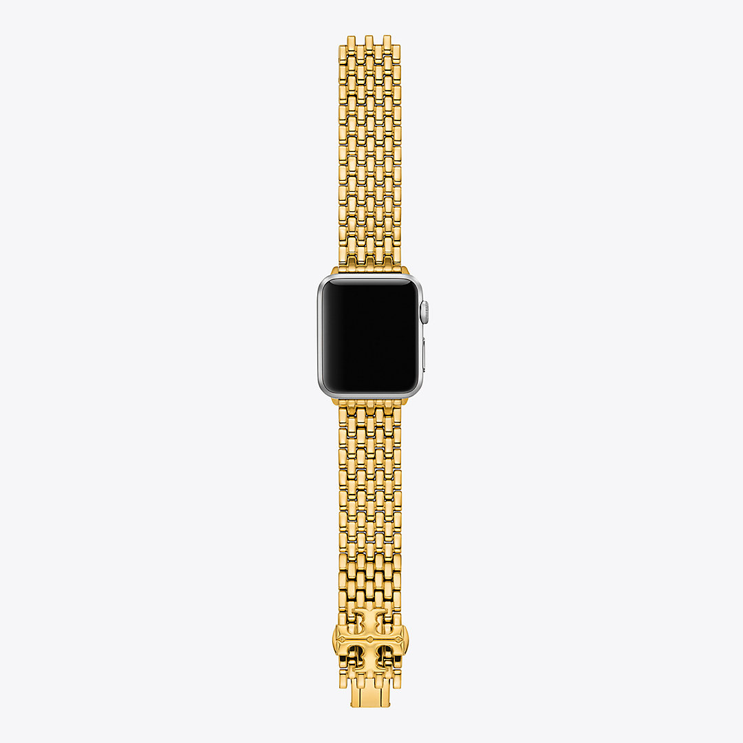 Tory Burch Eleanor Band For Apple Watch®, Gold-tone Stainless Steel